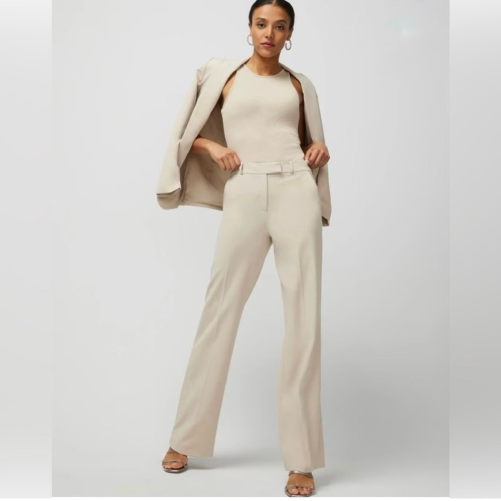 White House Black Market Cream/beige Women's Trousers